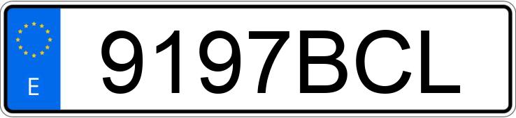 Numer rejestracyjny 9197BCL posiada PEUGEOT 206