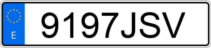 Numer rejestracyjny 9197JSV posiada CITROEN C8