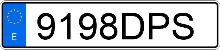 Numer rejestracyjny 9198DPS posiada SEAT CORDOBA