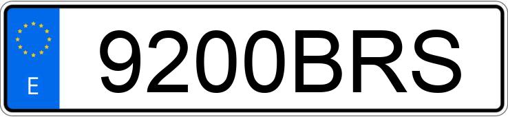 Numer rejestracyjny 9200BRS posiada CITROEN SAXO