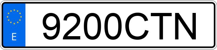 Numer rejestracyjny 9200CTN posiada VOLVO S60