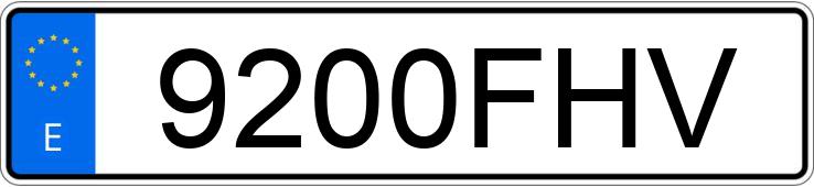 Numer rejestracyjny 9200FHV posiada BMW X5