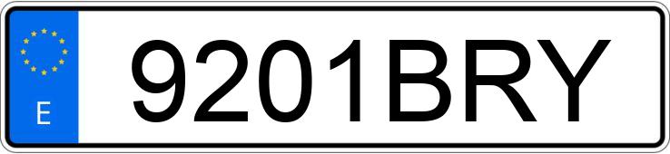 Numer rejestracyjny 9201BRY posiada FIAT PUNTO