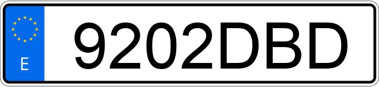 Numer rejestracyjny 9202DBD posiada AUDI A4