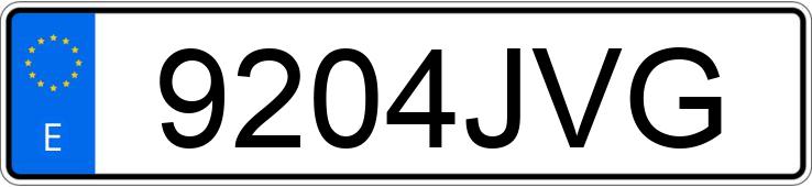 Numer rejestracyjny 9204JVG posiada MERCEDES E (213)