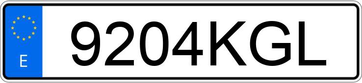 Numer rejestracyjny 9204KGL posiada FORD ECOSPORT