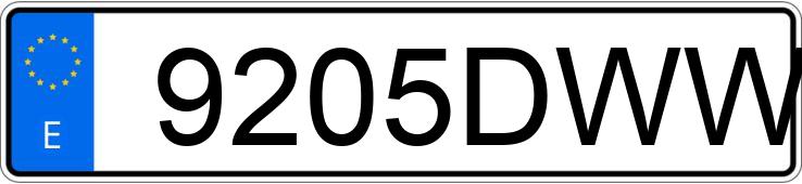 Numer rejestracyjny 9205DWW posiada CITROEN C5