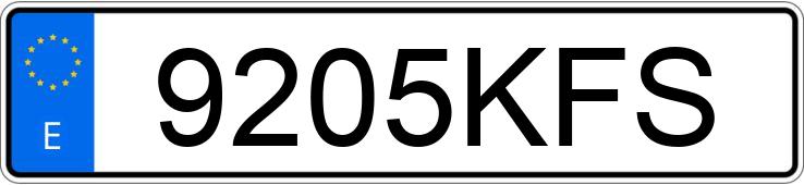 Numer rejestracyjny 9205KFS posiada PORSCHE PANAMERA