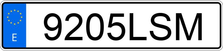 Numer rejestracyjny 9205LSM posiada SEAT LEON