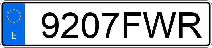 Numer rejestracyjny 9207FWR posiada OPEL CORSA