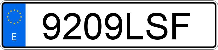 Numer rejestracyjny 9209LSF posiada AUDI Q3 SPORTBACK