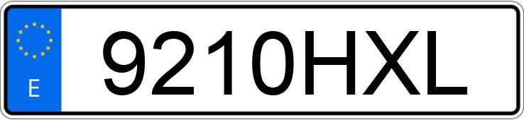 Numer rejestracyjny 9210HXL posiada CITROEN C-ELYSEE