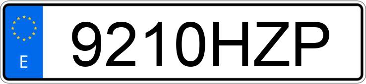 Numer rejestracyjny 9210HZP posiada SEAT LEON