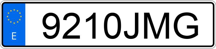 Numer rejestracyjny 9210JMG posiada VOLKSWAGEN GOLF SPORTSVAN