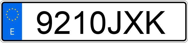 Numer rejestracyjny 9210JXK posiada MERCEDES C (205)