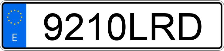 Numer rejestracyjny 9210LRD posiada RENAULT CLIO