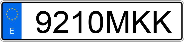 Numer rejestracyjny 9210MKK posiada TOYOTA AYGO