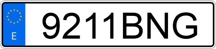 Numer rejestracyjny 9211BNG posiada BMW SERIE 3