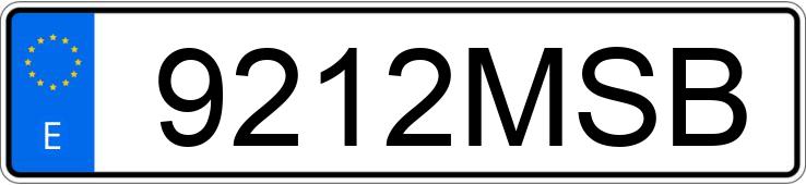 Numer rejestracyjny 9212MSB posiada BMW SERIE 2