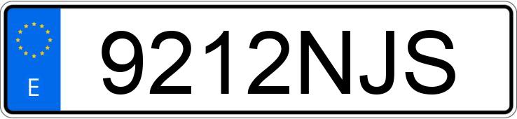 Numer rejestracyjny 9212NJS posiada SCANIA SERIE R