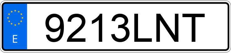 Numer rejestracyjny 9213LNT posiada VOLKSWAGEN GOLF