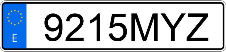 Numer rejestracyjny 9215MYZ posiada BMW X4