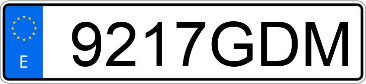Numer rejestracyjny 9217GDM posiada AUDI A5