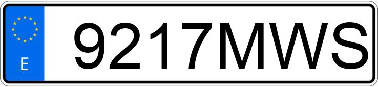 Numer rejestracyjny 9217MWS posiada SKODA FABIA