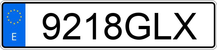 Numer rejestracyjny 9218GLX posiada MINI MINI