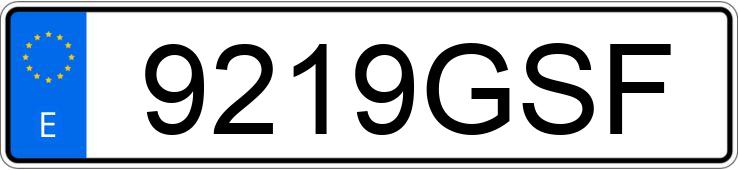Numer rejestracyjny 9219GSF posiada BMW SERIE 1