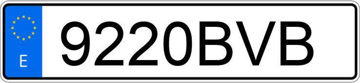 Numer rejestracyjny 9220BVB posiada BMW SERIE 5