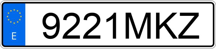 Numer rejestracyjny 9221MKZ posiada MERCEDES GLK (204)