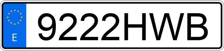 Numer rejestracyjny 9222HWB posiada NISSAN X-TRAIL