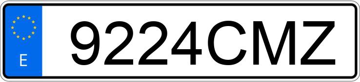 Numer rejestracyjny 9224CMZ posiada AUDI A4