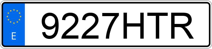 Numer rejestracyjny 9227HTR posiada DACIA DUSTER