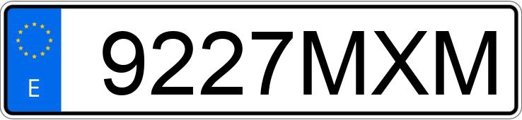 Numer rejestracyjny 9227MXM posiada TOYOTA COROLLA