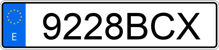 Numer rejestracyjny 9228BCX posiada BMW SERIE 5