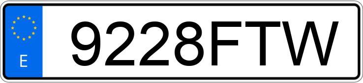 Numer rejestracyjny 9228FTW posiada NISSAN QASHQAI