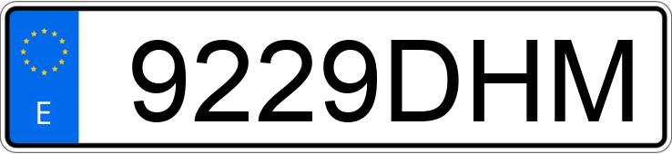 Numer rejestracyjny 9229DHM posiada VOLKSWAGEN TOURAN