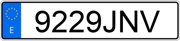 Numer rejestracyjny 9229JNV posiada MERCEDES C (205)