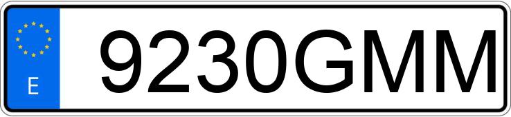 Numer rejestracyjny 9230GMM posiada FIAT 500