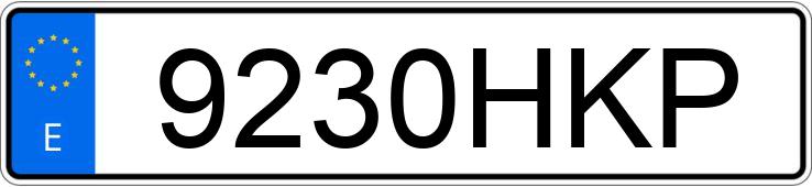 Numer rejestracyjny 9230HKP posiada RIEJU RS3