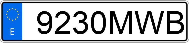 Numer rejestracyjny 9230MWB posiada AUDI Q3 SPORTBACK