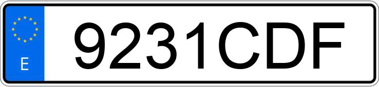 Numer rejestracyjny 9231CDF posiada BMW SERIE 3