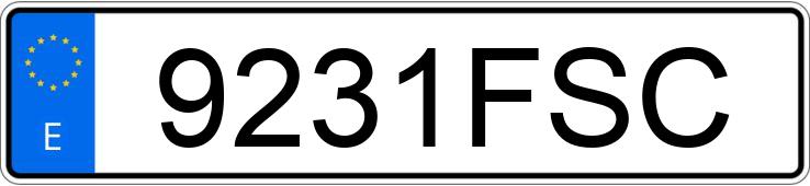 Pirat drogowy w pojeździe o numerach rejestracyjnych 9231FSC