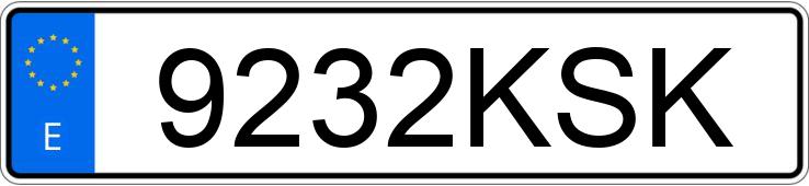 Numer rejestracyjny 9232KSK posiada SUZUKI IGNIS