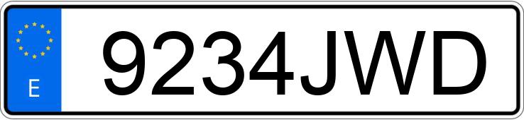 Numer rejestracyjny 9234JWD posiada TOYOTA C-HR