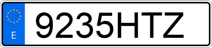 Numer rejestracyjny 9235HTZ posiada MERCEDES A (176)