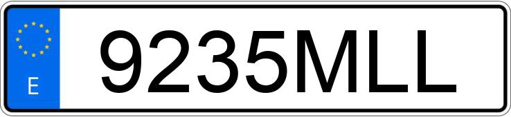 Registreringsnumret 9235MLL har PORSCHE CAYENNE