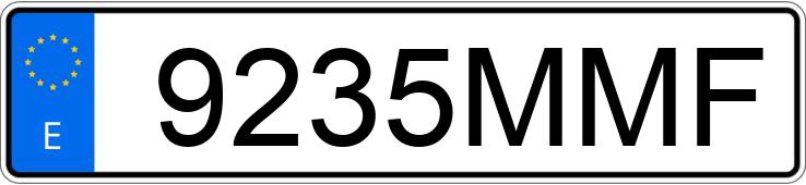 Numer rejestracyjny 9235MMF posiada DACIA JOGGER